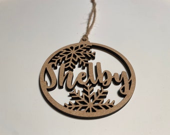 Personalized Snowflake Ornament