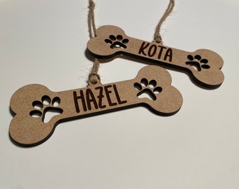Personalized Dog Bone Ornament