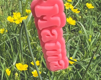 4" Personalized Acrylic Double Layer Keychain, Acrylic Keychain, Back Pack Tag, Name Keychain, Customizable Keychain, Mama Keychain,