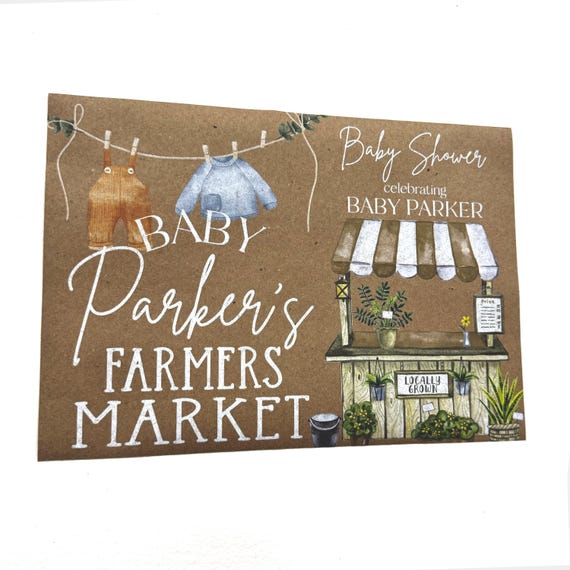Custom Banner, Printed Butcher Paper Banner, Personalized Party Decor, Event Banner, Printed Banner, Personalized Banner, Farmers Market