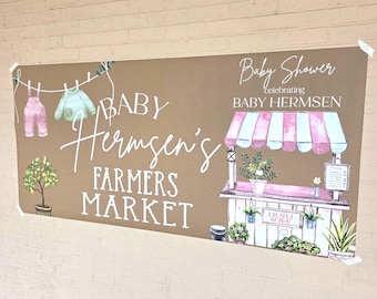 Custom Banner, Printed Butcher Paper Banner, Personalized Party Decor, Event Banner, Printed Banner, Personalized Banner, Farmers Market