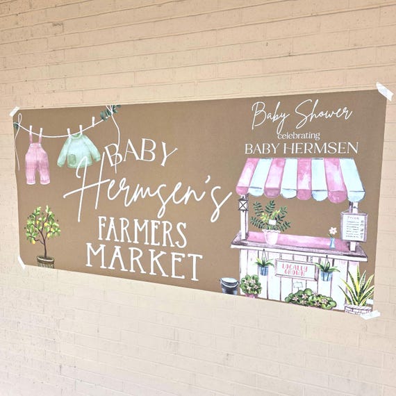 Custom Banner, Printed Butcher Paper Banner, Personalized Party Decor, Event Banner, Printed Banner, Personalized Banner, Farmers Market