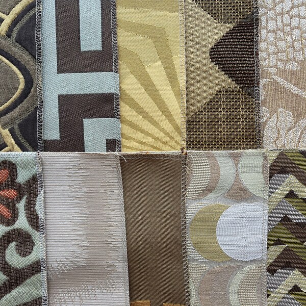 SALE**LOT 1 Upholstery Sample Squares, 10 Fabric Squares, Craft Fabric