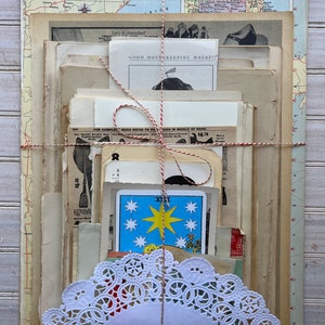 Vintage Book Page and Ephemera Bundle, Vintage Book Pages, Random Junk Journal Paper Goods, 100+ pcs, Scrapbooking