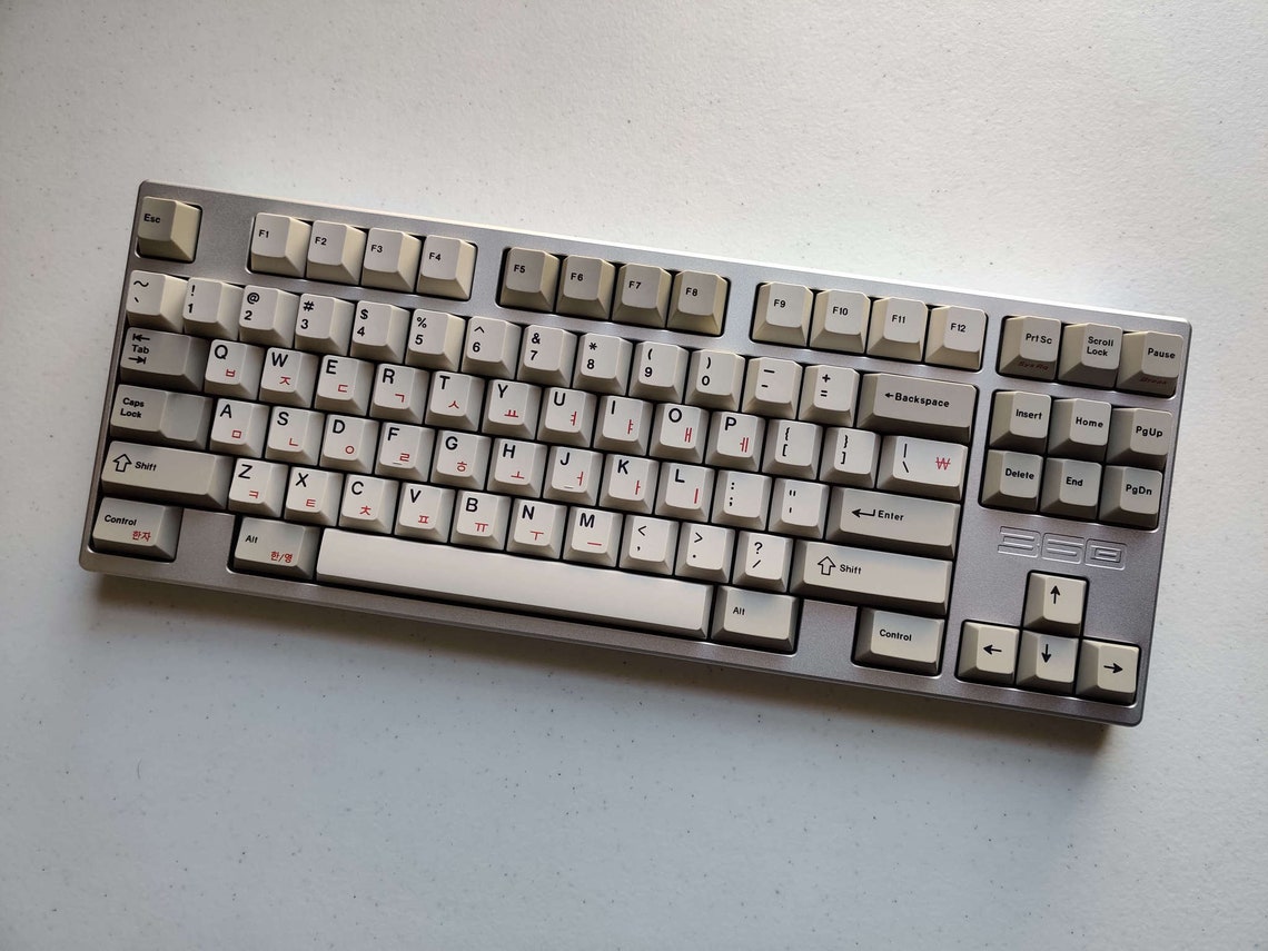 Korean Hangul Keycap Set for Mechanical Keyboards Classic Etsy