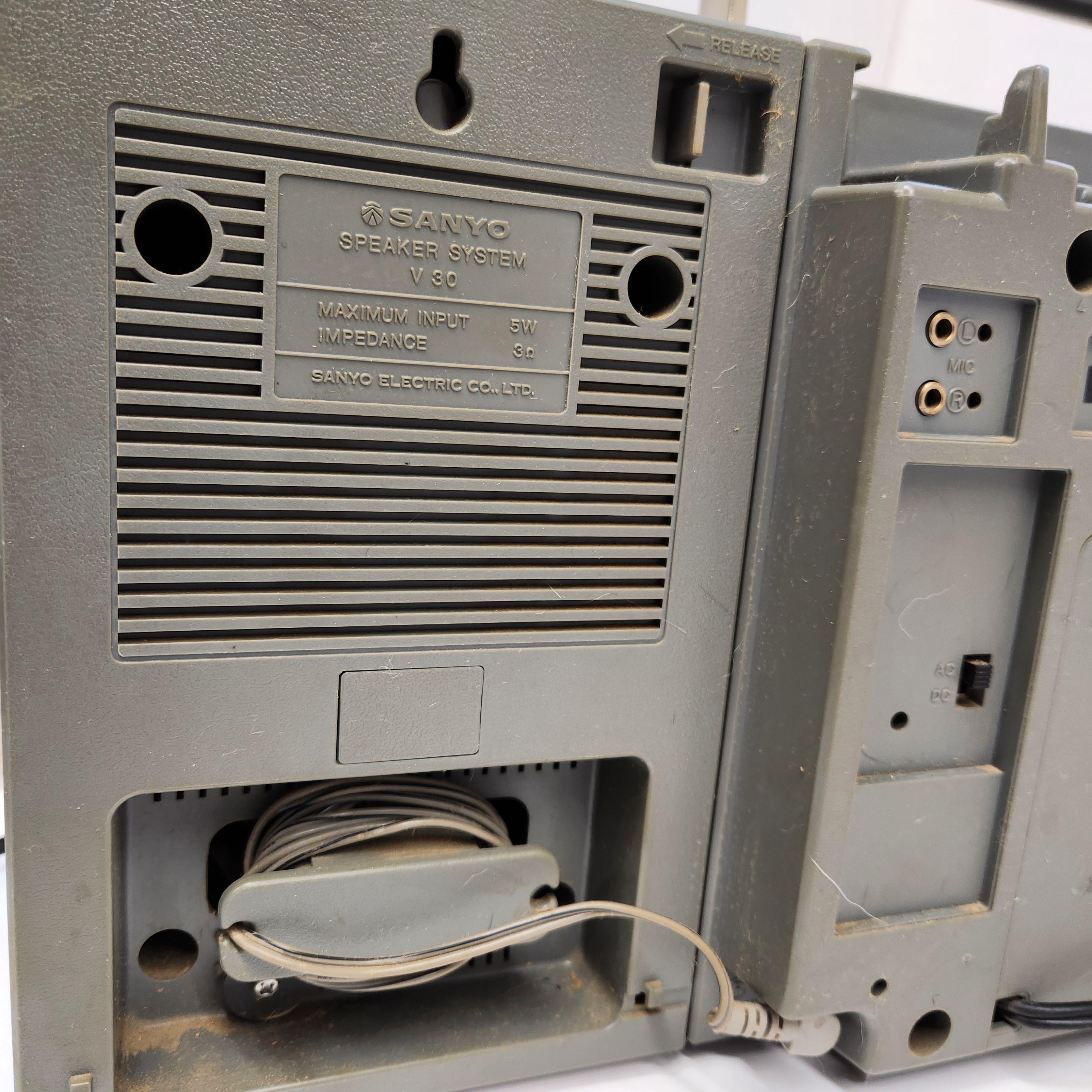 Cassette Player, Sanyo M9838, Boombox, Tested - Works, Retro Audio