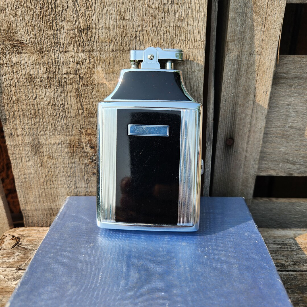 ronson lighter and cigarette holder Lighter & Cigarette Holder, Ronson, Flint Wheel Detatched, Engraving  Plaque, Lighter Fluid, Vintage