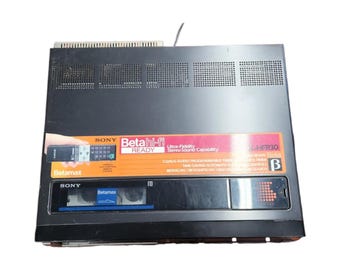 VHS Player, Betamax Hi-fi SL HFR30, Sony, Remote Included, Vintage