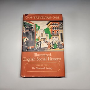 Book, Illustrated English Social History: Volume One Chaucer&#39;s England & The Early Tudors, GM Trevelyan, England, History, 1951, Vintage