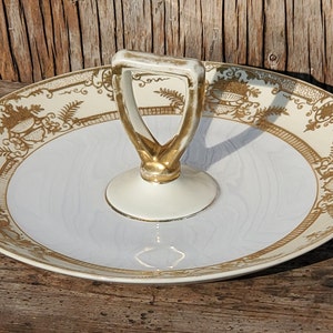 Sierlijk dienblad, Noritake, Fleur goud, antiek, gemaakt in Japan