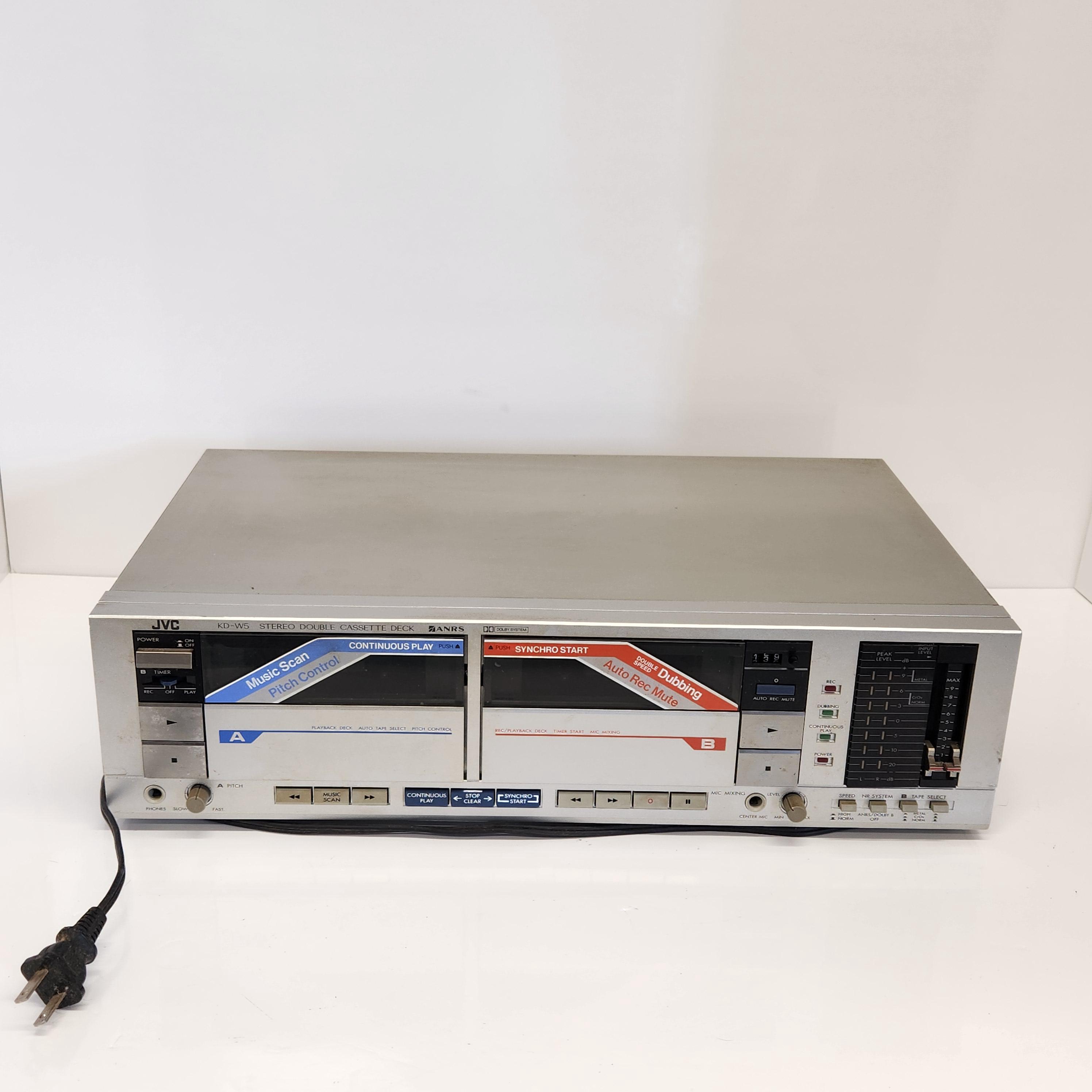 Double Transport Cassette Deck, JVC KD-W5, 1982- 1984, Vintage - Etsy