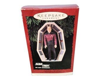 Weihnachtsschmuck, Jean-Luc Picard, Star Trek: Die nächste Generation, Hallmark Andenken, Vintage