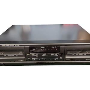 Reproductor de casetes, pletina de casete estéreo Technics RS-TR180, sin funcionamiento (correas), vintage