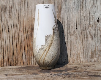 Vase, Tall, Cased Glass, Vintage