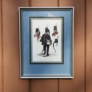 Art, Hussar Regiment No. 5, Adolph Menzel, Prussian Soldier, Wall Hanging, 18th Century, Print, Vintage