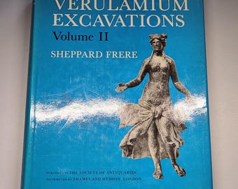 Book, Verulamium Excavations Vol 2, Sheppard Frere, Pictures, Roman Arcaeology, Antiquity Studies, Textbook, History, Vintage