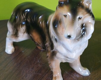 ヴィンテージ ボーダーコリー 陶器製犬置物 - Etsy 日本
