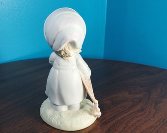 Vintage Precious Moments March Ceramic Figure Collectible