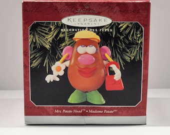 Christmas Tree Ornament, Mrs. Potato Head, Hallmark Keepsake Series, Toy Story, Hasbro, Pixar, 1997, Vintage
