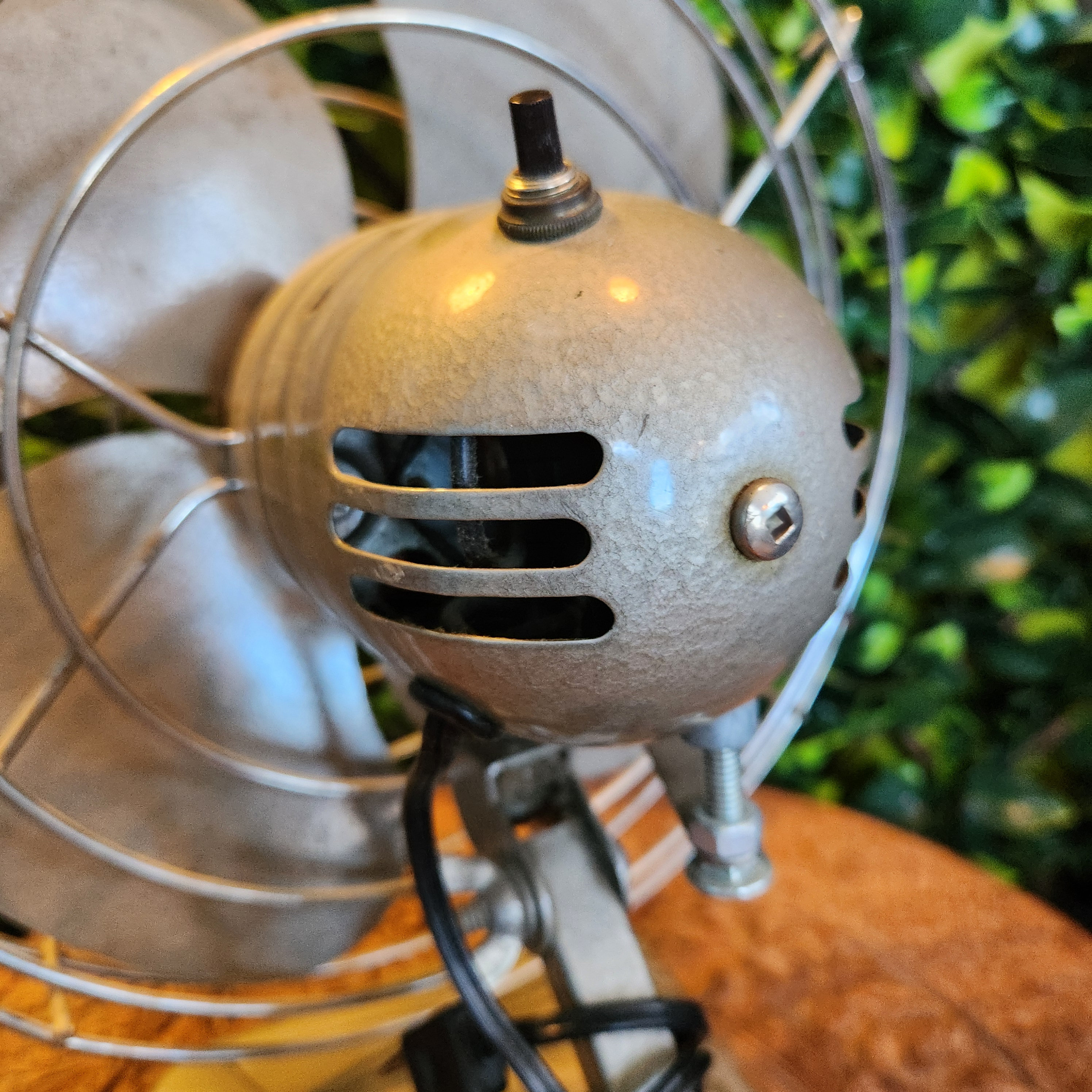 Desk Fan, No Decernible Brand, Electric, Retro, Working, Vintage