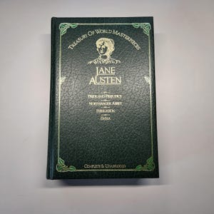 Book, Jane Austen 4-in-1, Pride and Prejudice, Northanger Abbey, Persuasion, Emma, Perage Books, 1982, Vintage