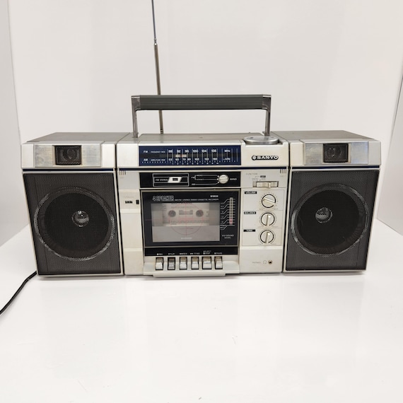 Cassette Player, Sanyo M9838, Boombox, Tested - Works, Retro Audio