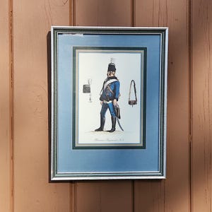 Art, Hussar Regiment No. 7, Adolph Menzel, Prussian Soldier, Wall Hanging, 18th Century, Print, Vintage