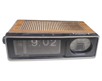 Reloj, Sears Electronics, Reloj plegable, Radio despertador, NO FUNCIONAL, Piezas/Accesorios, Vintage
