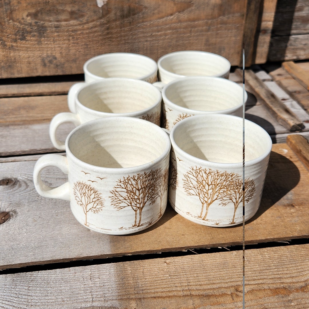 Tree Mug Patterns Mugs, Churchill Homespun, Tree Pattern, Tree of Life, Autumn, Set of ...
