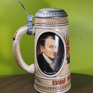 Vintage Ceramic German-style Beer Stein - &#39;Molson 200 year celebratory&#39;