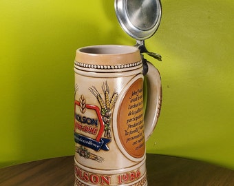 Vintage Ceramic German-style Beer Stein - 'molson 200 Year