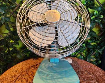 Desk Fan, Model 804, Electric, Superior Electric Products Corperation, Cape Girardeau MO, 120V, .43A, Retro, Working, Vintage