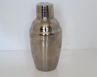 Shaker, Bar Mixer, Metallic, Stokes, 8/18, Barware, Drink Mixing, Cocktail, Vintage
