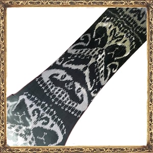 High quality black ikat