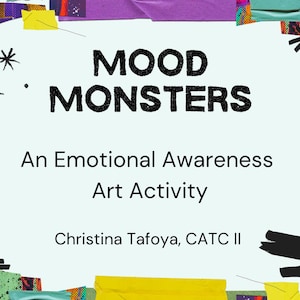 Mood Monsters / Monstruos de Emoción – Bilingual Art Therapy Kit (English & Spanish) with Power Point for LCSWs, MFTs, Counselors