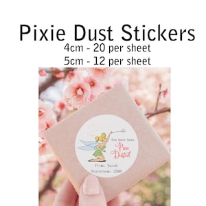 Pixie Dust Fish Extender Gift Stickers - Custom Made for your Cruise or Park Visit
