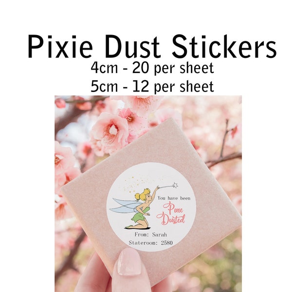 Pixie Dust Fish Extender Gift Stickers - Custom Made for your Cruise or Park Visit