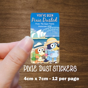 Pixie Dust Fish Extender Gift Stickers - Custom Made for your Cruise or Park Visit