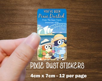 Pixie Dust Fish Extender Gift Stickers - Custom Made for your Cruise or Park Visit