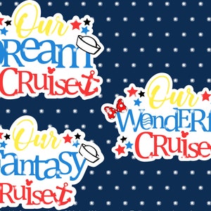 Disney Cruise Magnet - Dream Fantasy Wonder - Cabin Stateroom Decor - Large size