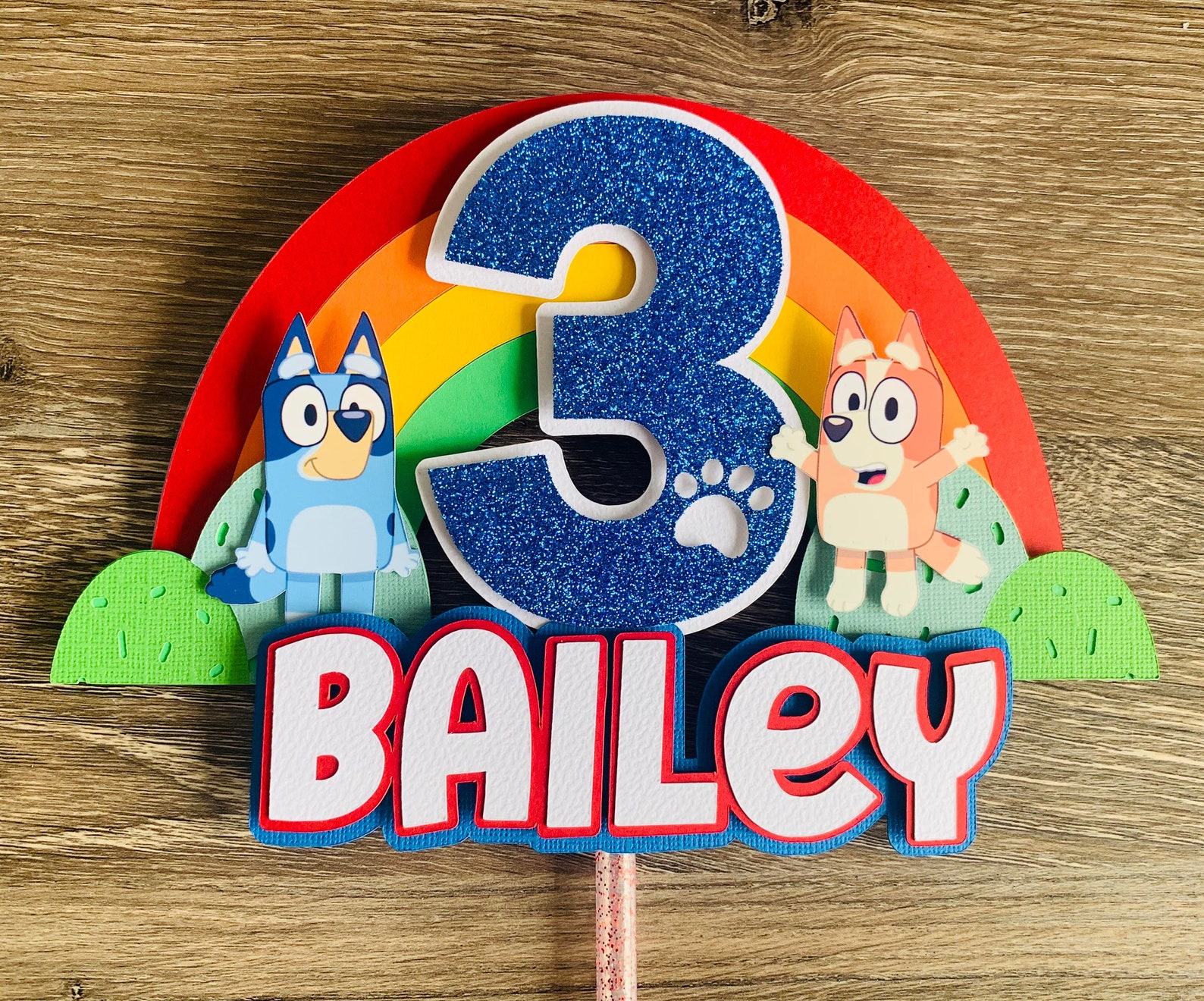 Bluey And Bingo Birthday Cake Topper Bluey And Bingo Birthday Cake Topper