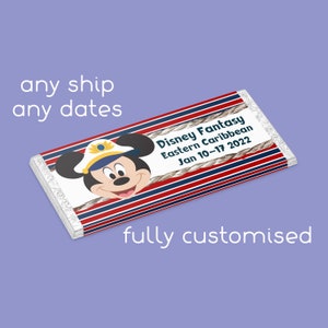 Disney Cruise Chocolate Wrappers x 10 Fish Extender FE Gift Magical Pixie Dust Gift Custom Made