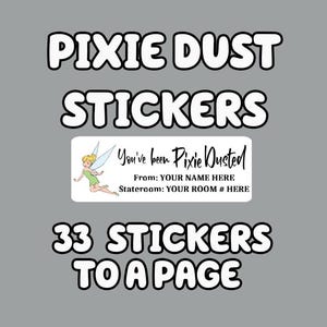 Pixie Dust Fish Extender Gift Stickers - Custom Made for your Cruise or Park Visit