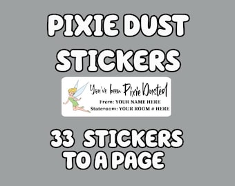 Pegatinas de regalo Pixie Dust Fish Extender: personalizadas para su crucero o visita al parque