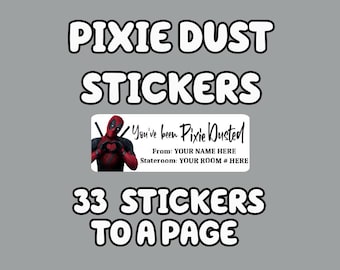 Pixie Dust Fish Extender Gift Stickers - Custom Made for your Cruise or Park Visit