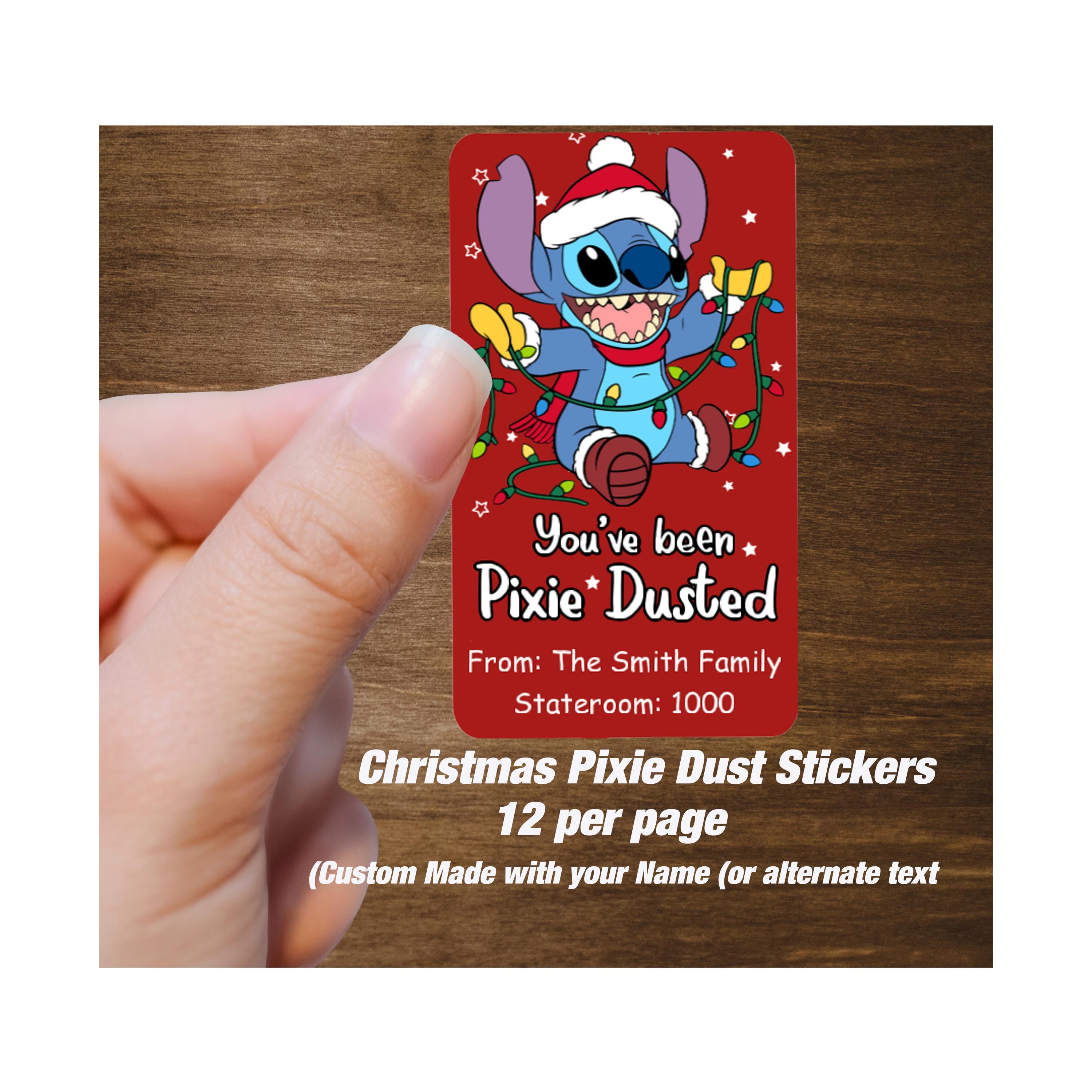 Custom Stitch Christmas Stickers - Disney Cruise Fish Extender Gifts - Etsy