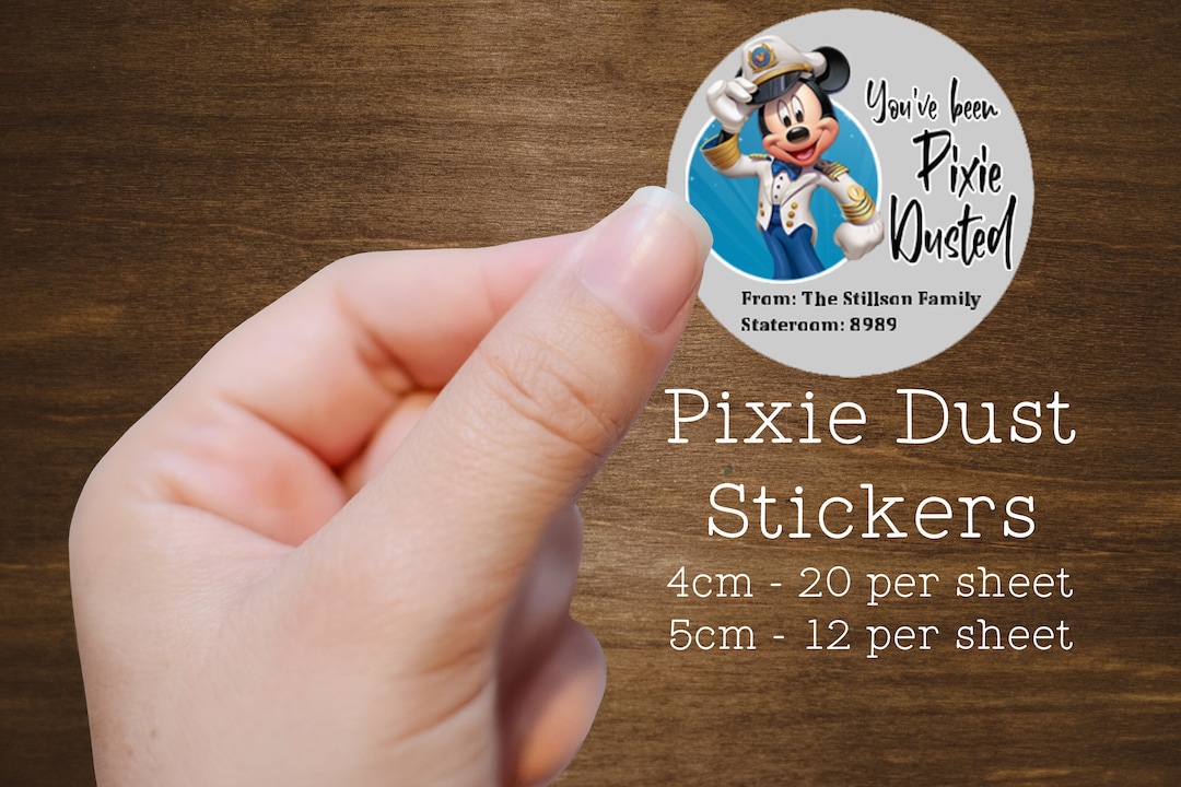 Pixie Dust Fish Extender Gift Stickers - Custom Made for Your Cruise or ...