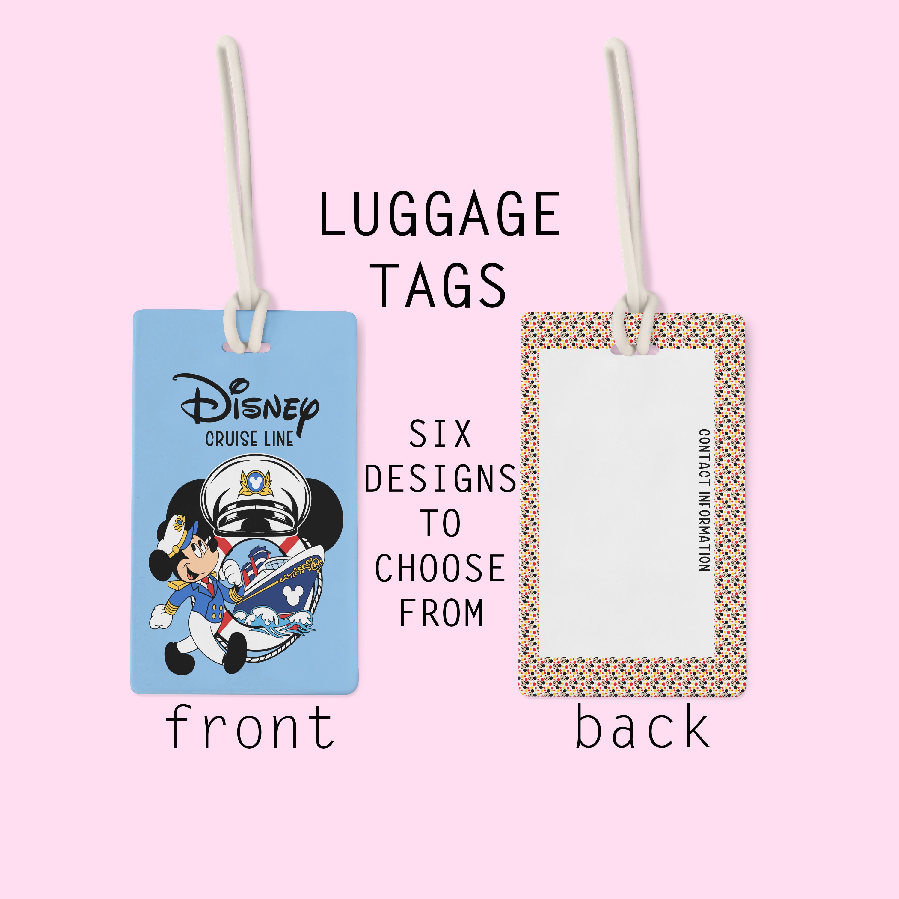 Disney Cruise Luggage Tags Design Choices Great Pixie Dust, Cabin  Fish Extender Gift Exchange Gift