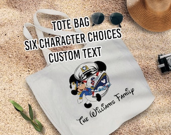 Bolsa personalizada Disney Cruise con 6 personajes a elegir, texto personalizado, bolsa personalizada, polvo de hadas, extensor de regalo Fish