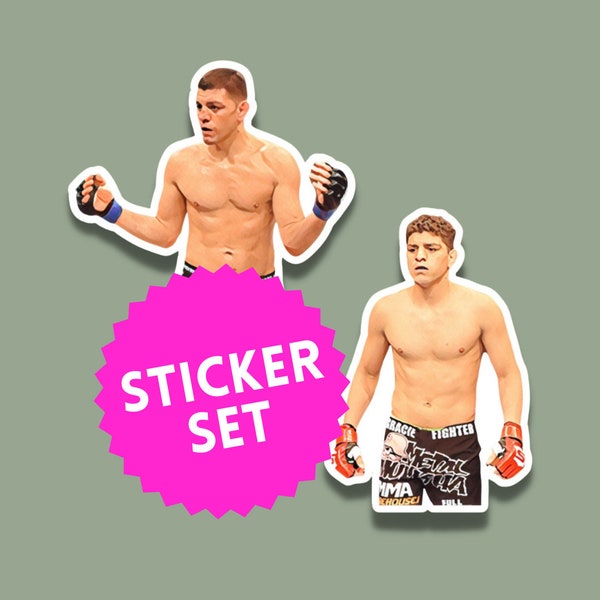 Nick Diaz Sticker Set - Strike force - 3 inches in height